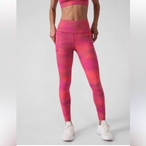Athleta Reinier Ombre Tights Leggings in Briliance Warm M